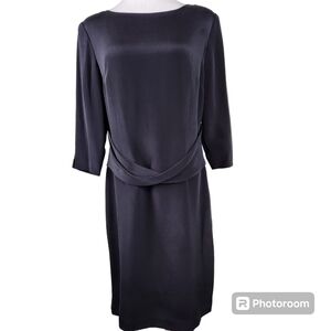 Talbots Black 100% Silk Dress, sz 12